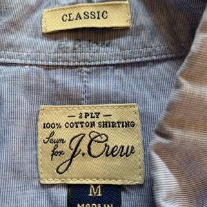 JCrew Medium 2-ply cotton button down shirts mens